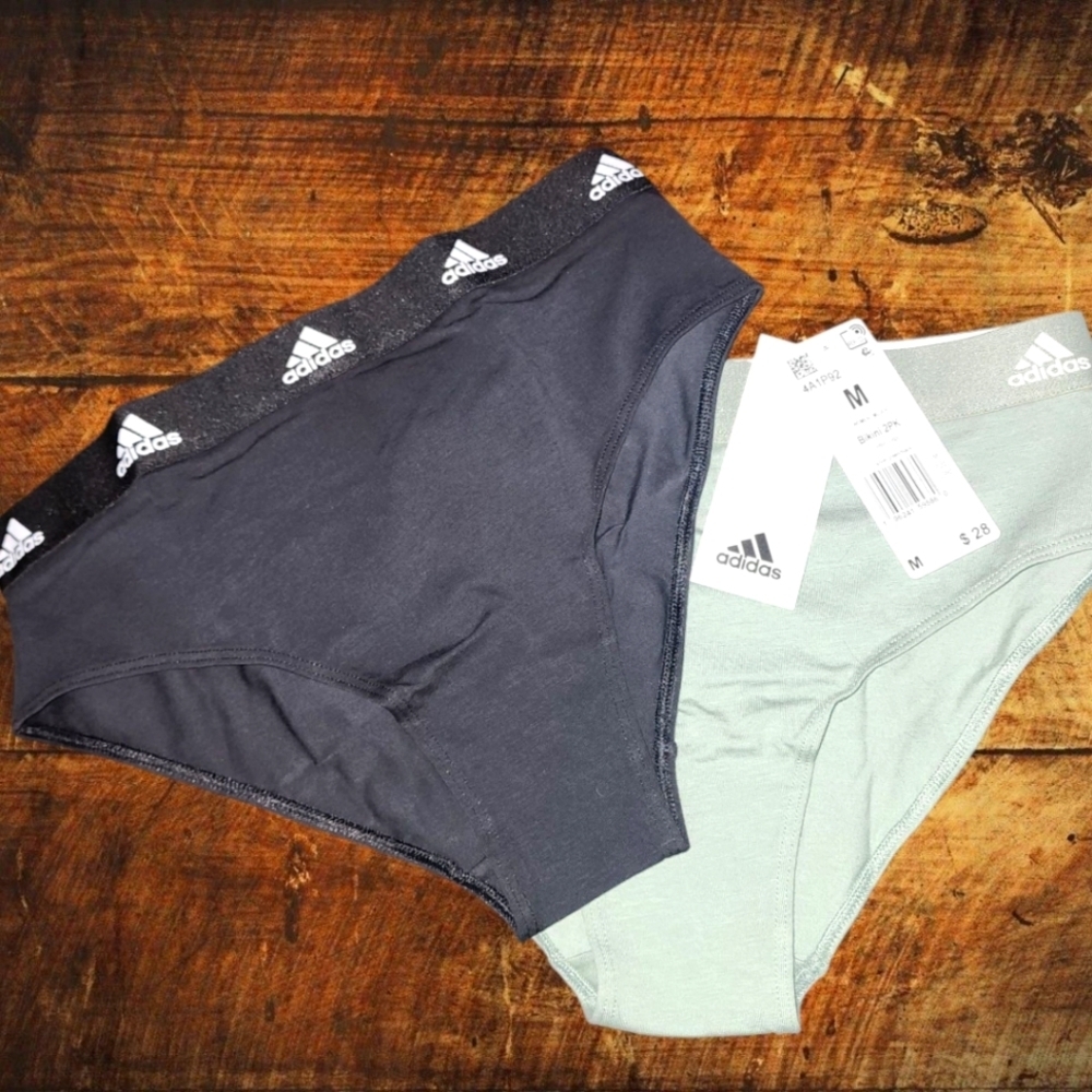 Adidas Women's Comfort Cotton Bikini Underwear Panty-2 Pack
